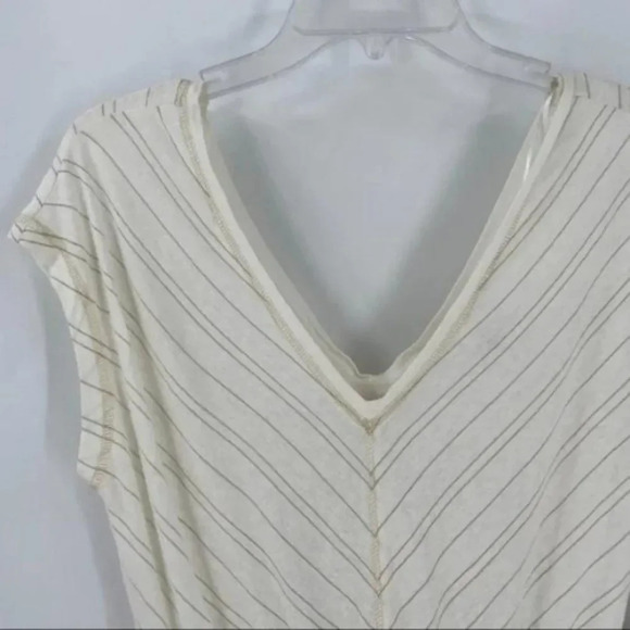 Rachel Ashwell Women's Cream Striped Resortwear Coverup Dress Size Small - Picture 6 of 11